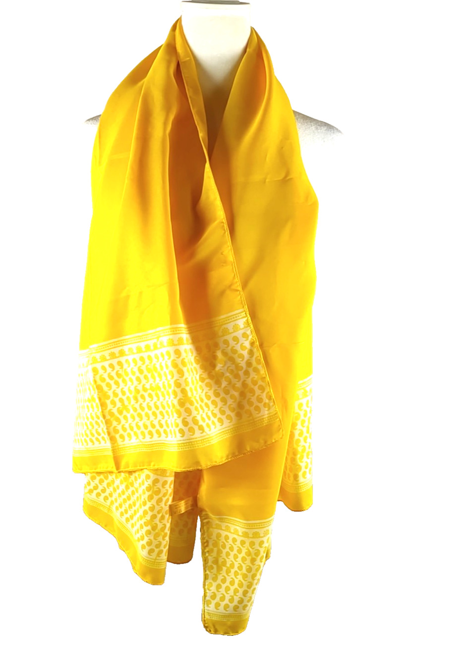 Este Lauder Golden Yellow Rectangle Scarf 56 X 40"